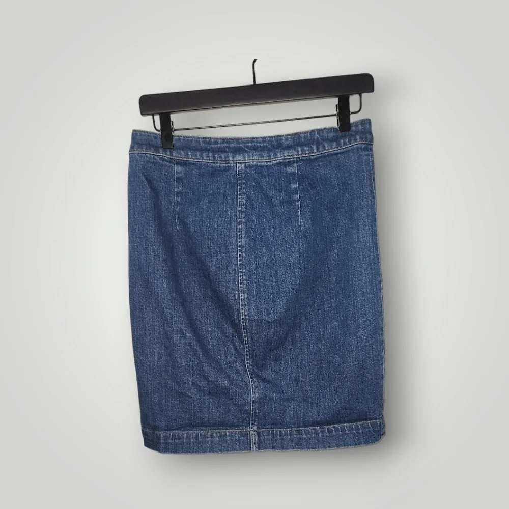 J Crew Women's Button Front Denim Skirt J8173 Size 28